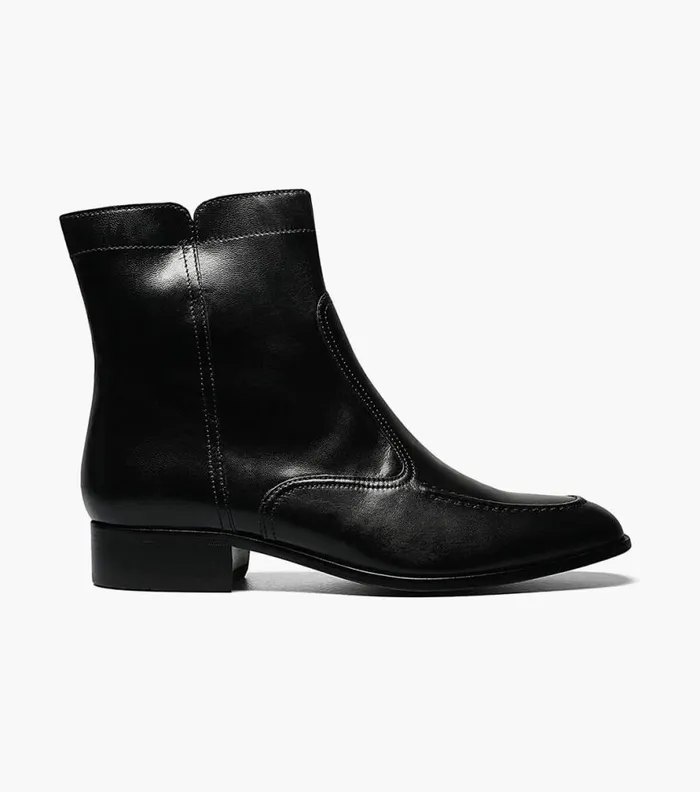 Florsheim Essex Moc Toe Zipper Boot Black Men Dress Shoes