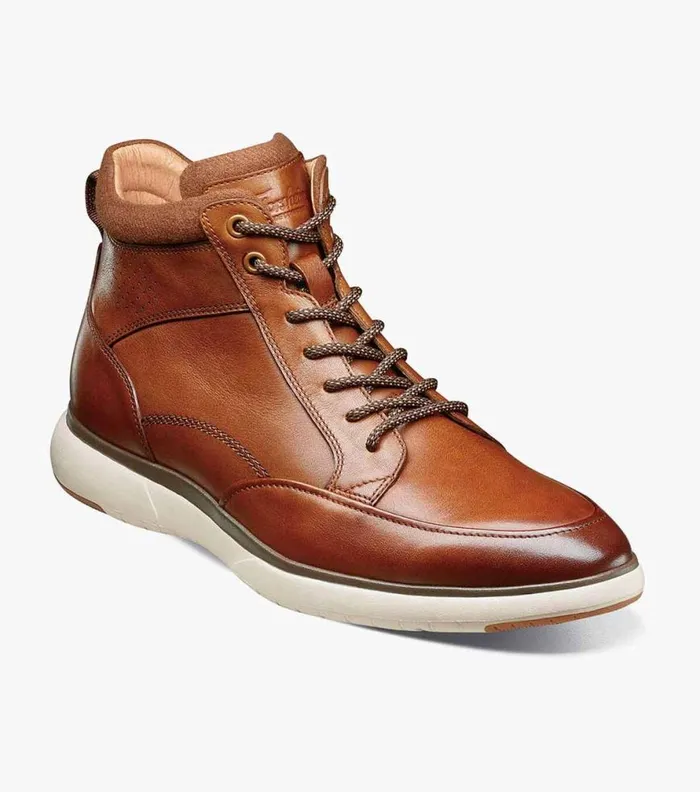 Florsheim Flair Moc Toe Lace Up Boot Cognac Men Casual Shoes