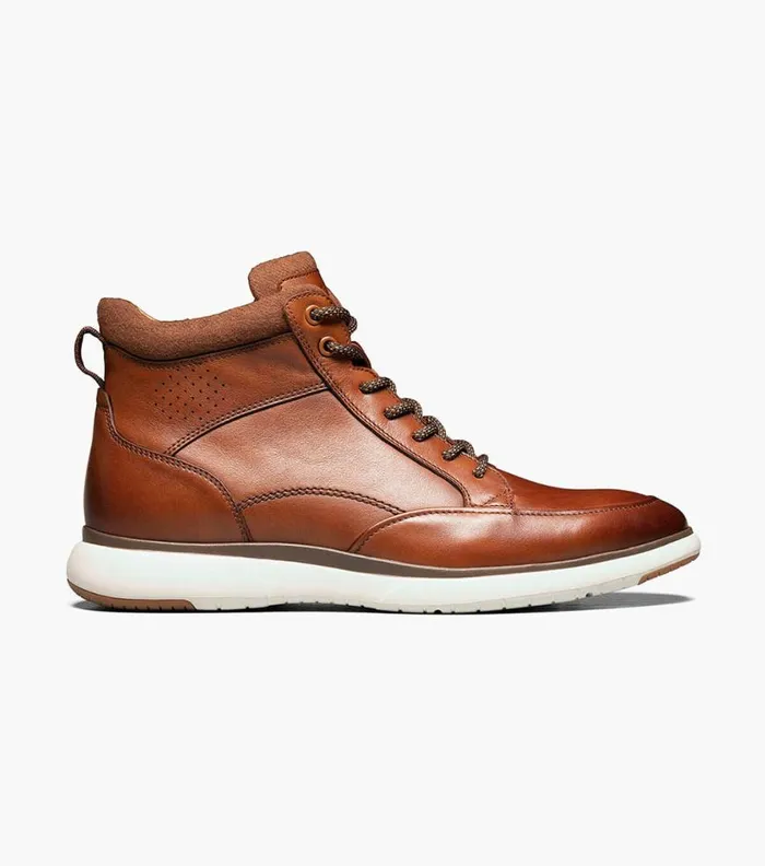 Florsheim Flair Moc Toe Lace Up Boot Cognac Men Casual Shoes