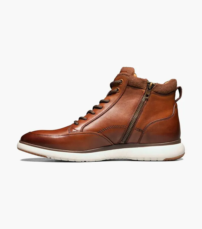 Florsheim Flair Moc Toe Lace Up Boot Cognac Men Casual Shoes