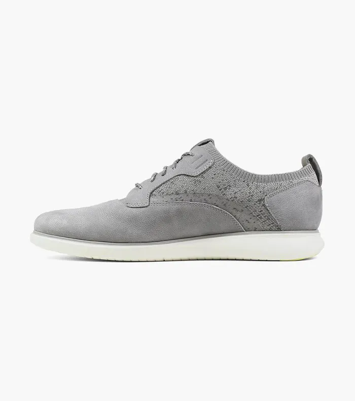 Florsheim Fuel Knit Plain Toe Oxford Light Gray Men Casual Shoes