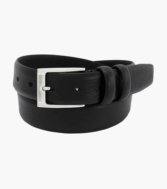 Florsheim Gauthier Genuine Italian Leather Belt Black Men Belts and Suspenders