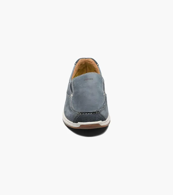 Florsheim Great Lakes Jr Boys Moc Toe Slip On Indigo Kids Casual Shoes