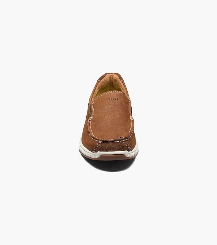 Florsheim Great Lakes Jr Boys Moc Toe Slip On Stone Kids Casual Shoes