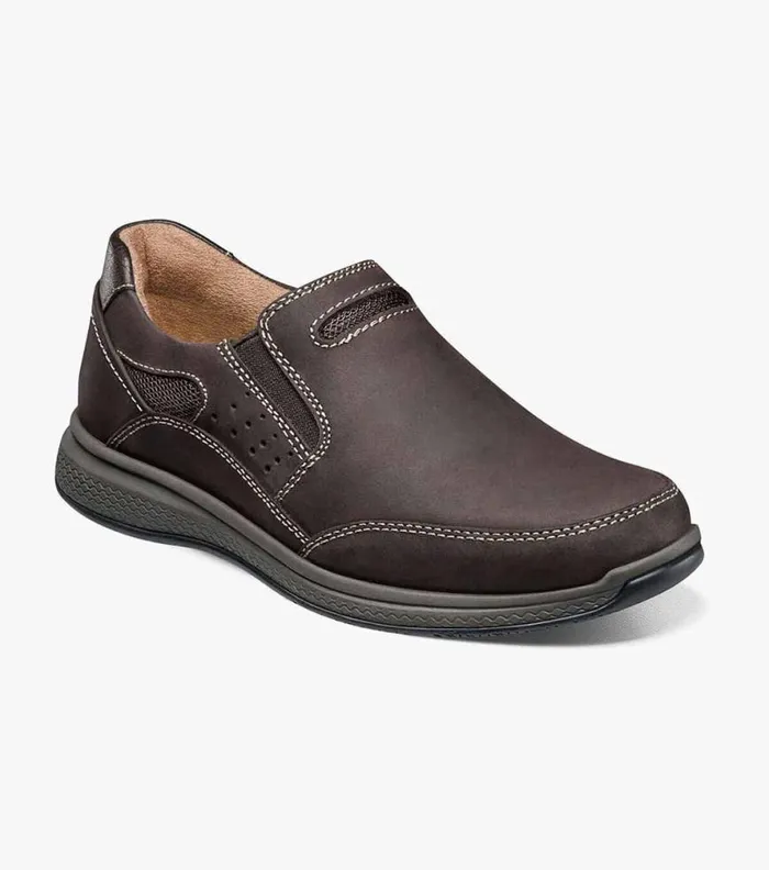 Florsheim Great Lakes Jr Boys Sport Slip On Brown Ch Kids Casual Shoes