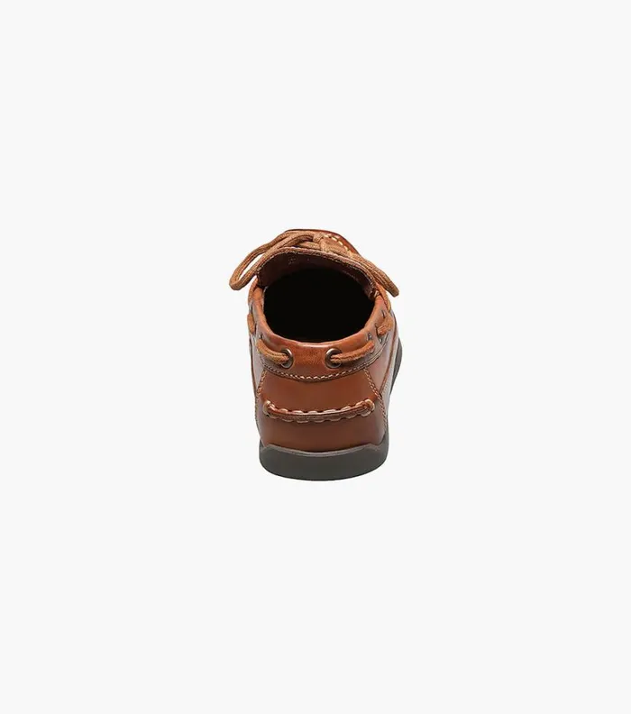 Florsheim Jasper Tie Jr Boys Moc Toe Slip On Loafer Saddle Tan Kids Casual Shoes