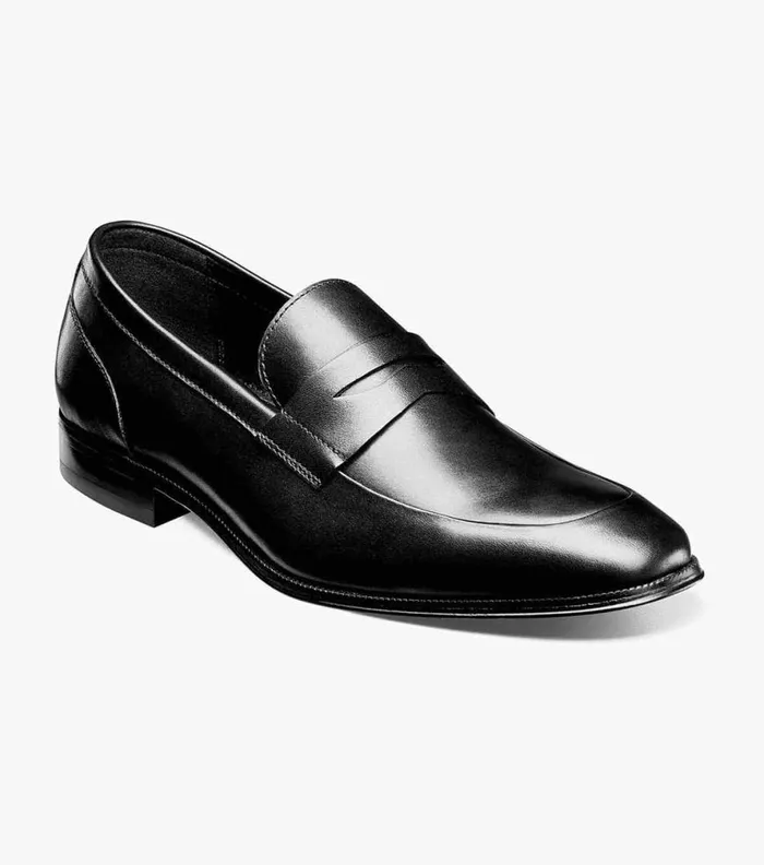 Florsheim Jetson Moc Toe Penny Loafer Black Men Dress Shoes