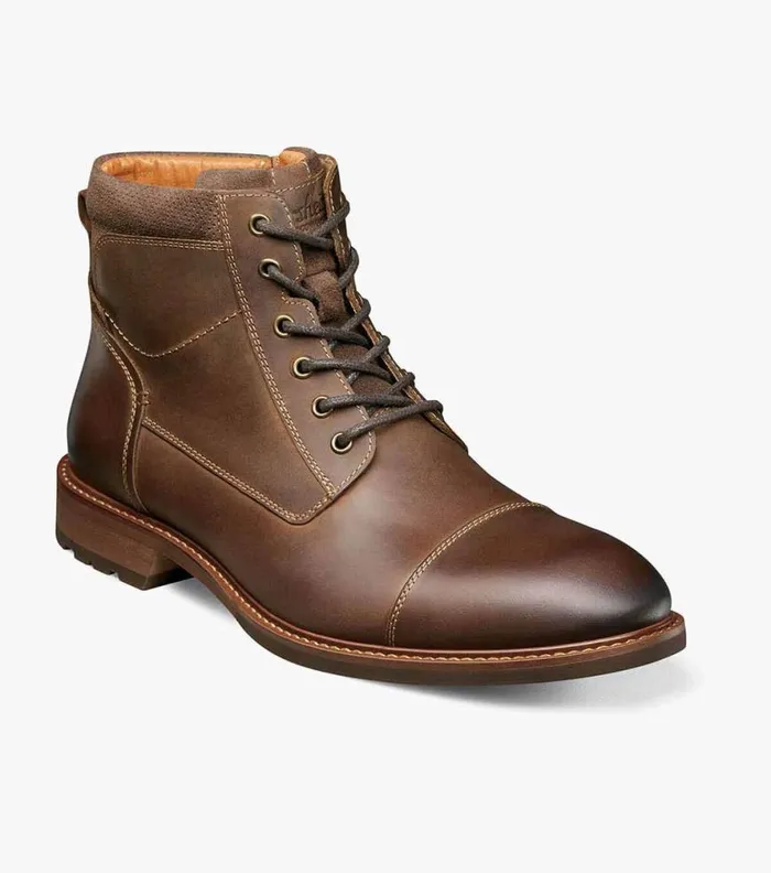 Florsheim Lodge Cap Toe Lace Up Boot Brown Ch Men Casual Shoes