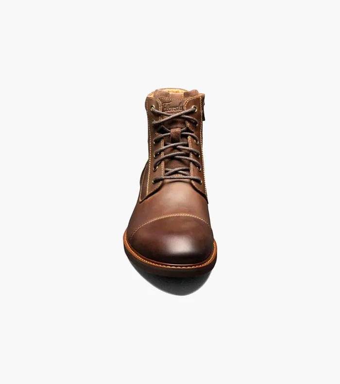 Florsheim Lodge Cap Toe Lace Up Boot Brown Ch Men Casual Shoes
