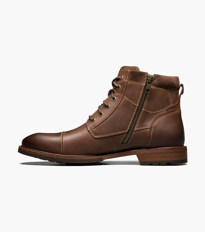 Florsheim Lodge Cap Toe Lace Up Boot Brown Ch Men Casual Shoes