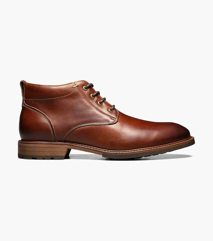 Florsheim Lodge Plain Toe Chukka Boot Chestnut Men Casual Shoes
