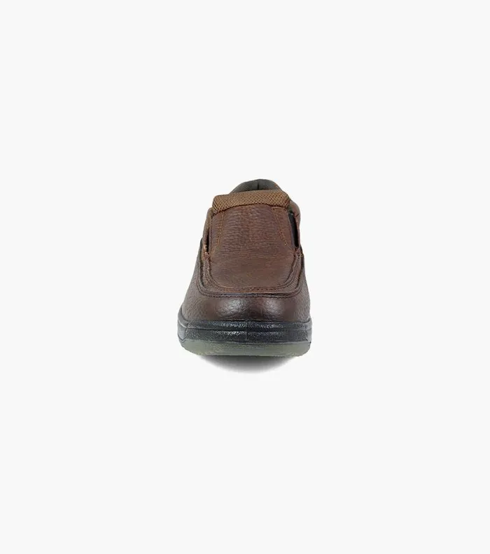 Florsheim Lucky Composite Toe Moc Toe Slip On Brown Men Safety Shoes