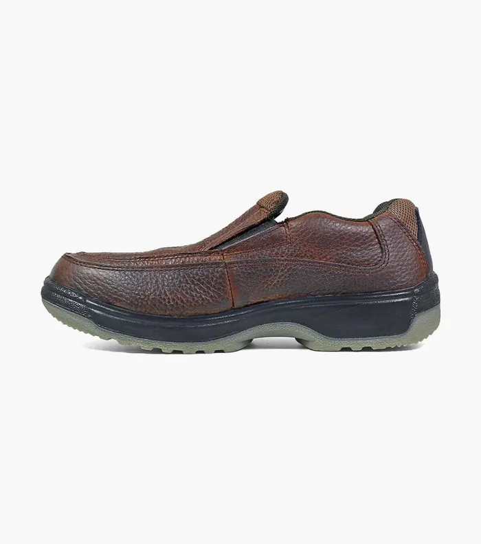 Florsheim Lucky Composite Toe Moc Toe Slip On Brown Men Safety Shoes