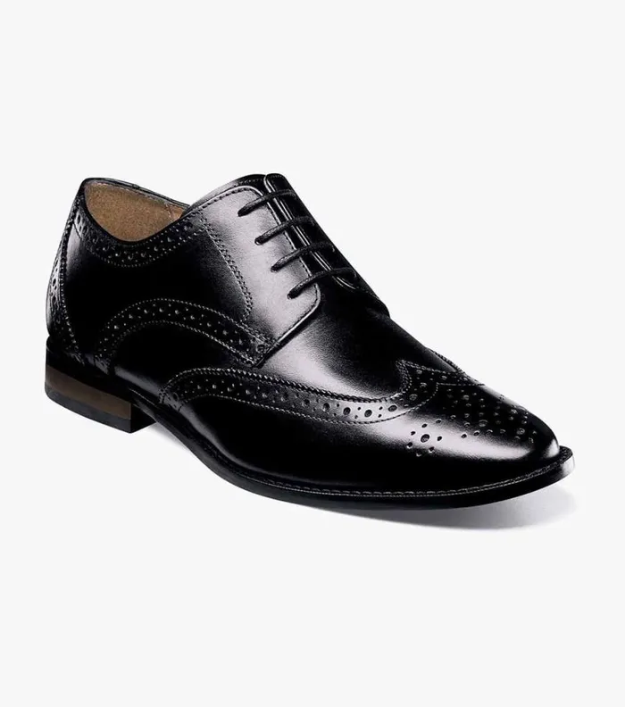 Florsheim Matera Wingtip Oxford Black Men Dress Shoes