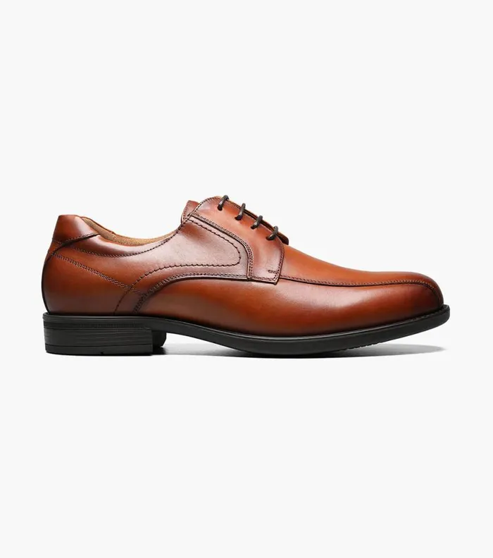 Florsheim Midtown Bike Toe Oxford Cognac Men Dress Shoes