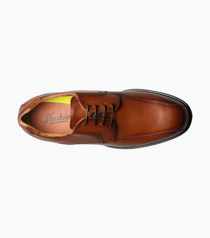 Florsheim Midtown Bike Toe Oxford Cognac Men Dress Shoes