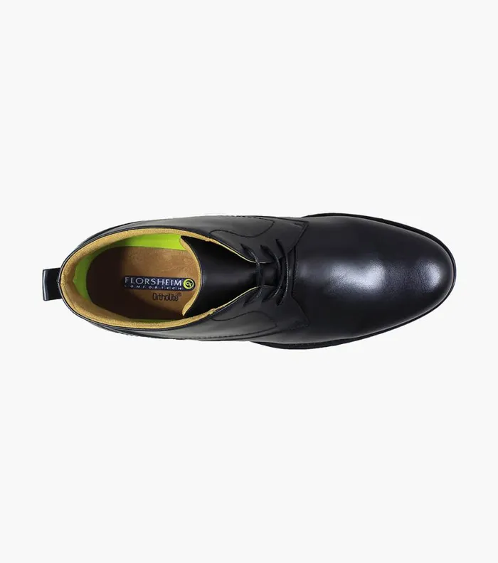 Florsheim Midtown Waterproof Plain Toe Chukka Black Men Dress Shoes