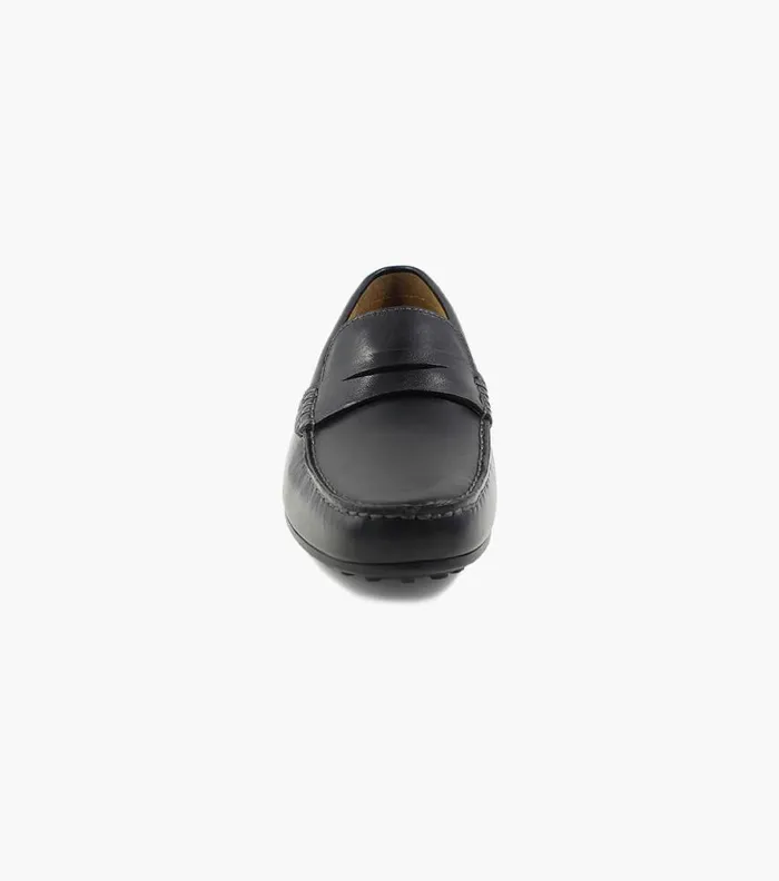 Florsheim Oval Moc Toe Penny Driver Black Men Casual Shoes