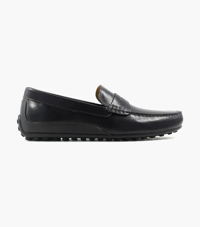 Florsheim Oval Moc Toe Penny Driver Black Men Casual Shoes