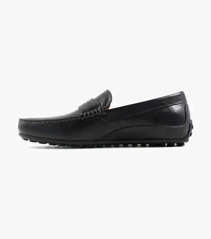 Florsheim Oval Moc Toe Penny Driver Black Men Casual Shoes
