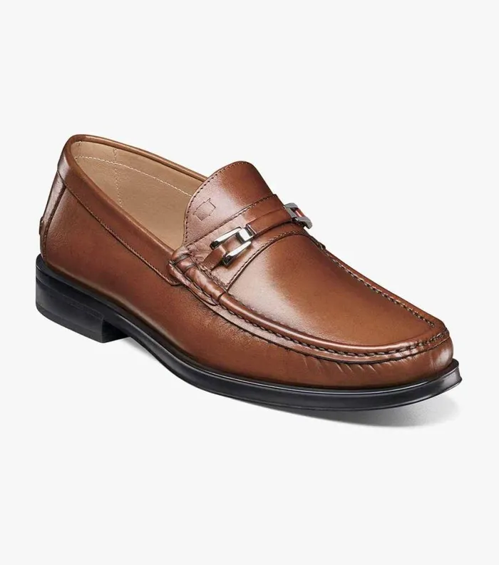 Florsheim Palace Moc Toe Bit Loafer Tan Men Dress Shoes