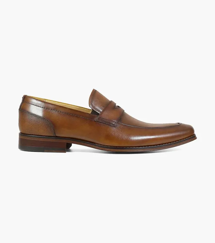 Florsheim Palermo Moc Toe Penny Loafer Cognac Men Dress Shoes
