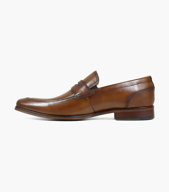 Florsheim Palermo Moc Toe Penny Loafer Cognac Men Dress Shoes
