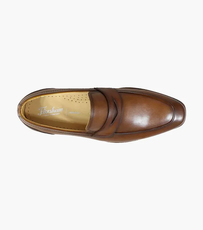Florsheim Palermo Moc Toe Penny Loafer Cognac Men Dress Shoes