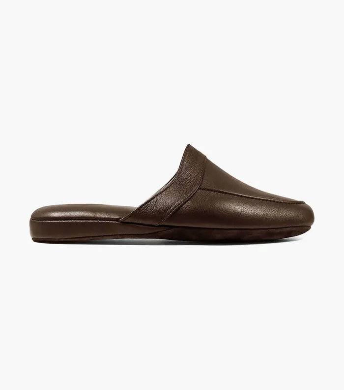 Florsheim Pareto Scuff Moc Toe Slipper Brown Men Slippers