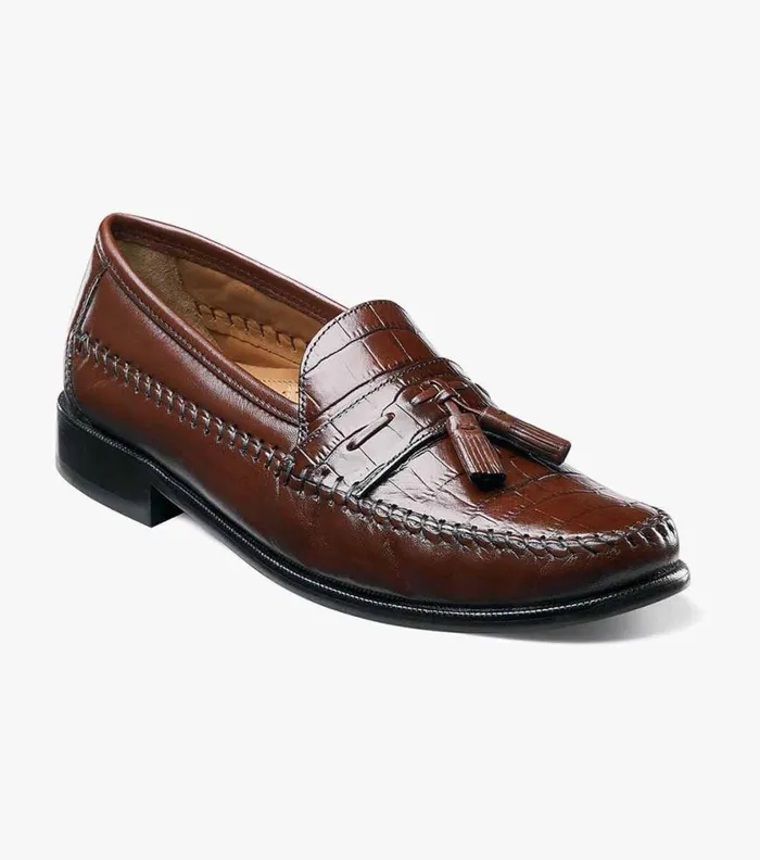 Florsheim Pisa Moc Toe Tassel Loafer Cognac Men Dress Shoes