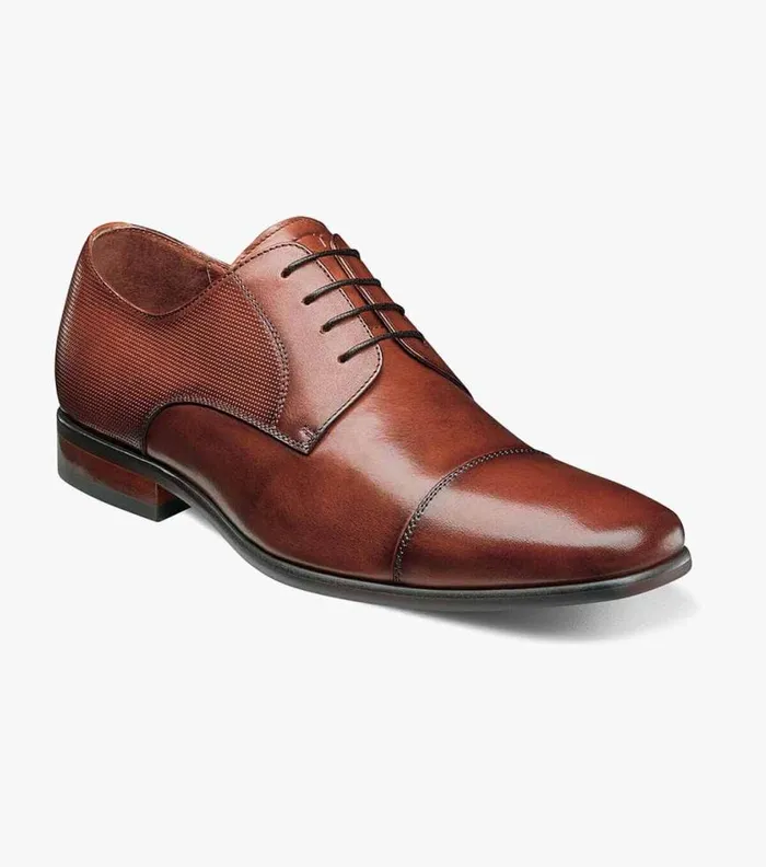 Florsheim Postino Cap Toe Oxford Cognac Men Dress Shoes