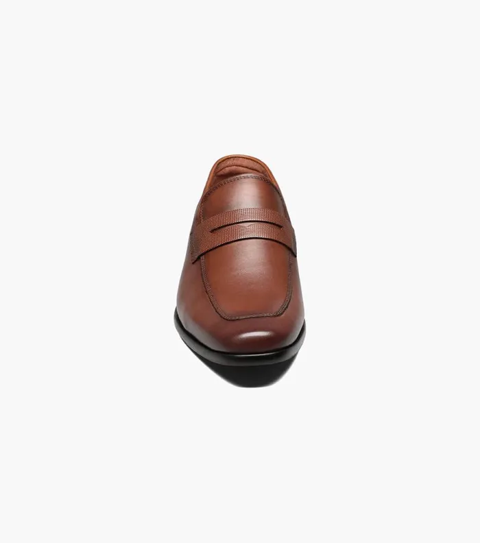 Florsheim Scottsdale Moc Toe Penny Loafer Cognac Men Dress Shoes