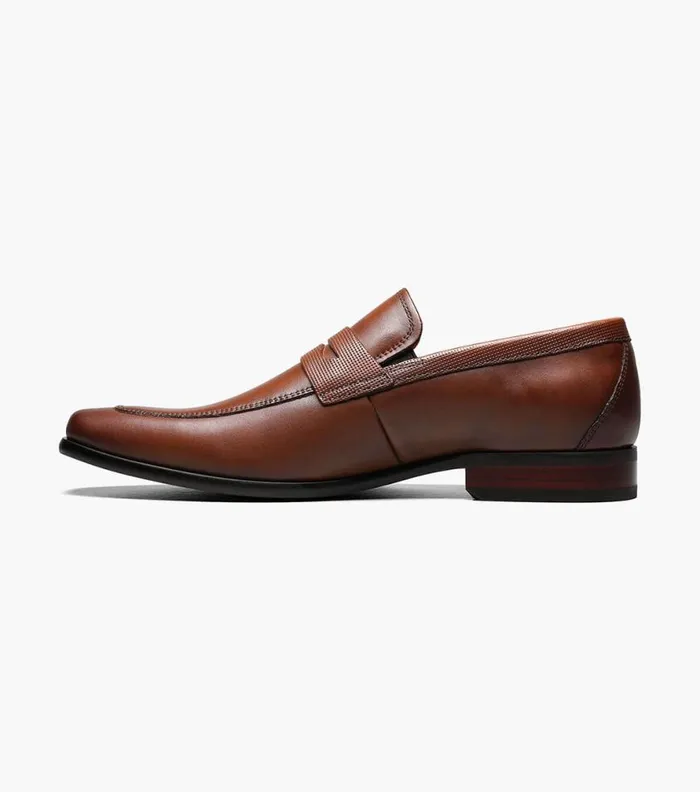 Florsheim Scottsdale Moc Toe Penny Loafer Cognac Men Dress Shoes