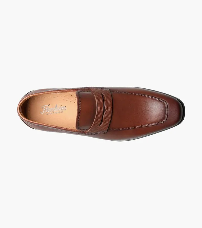Florsheim Scottsdale Moc Toe Penny Loafer Cognac Men Dress Shoes