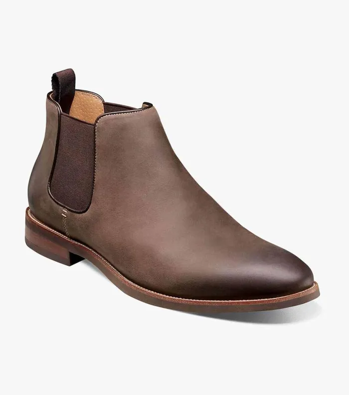 Florsheim Uptown Plain Toe Gore Boot Brown Ch Men Florsheim Comfortech