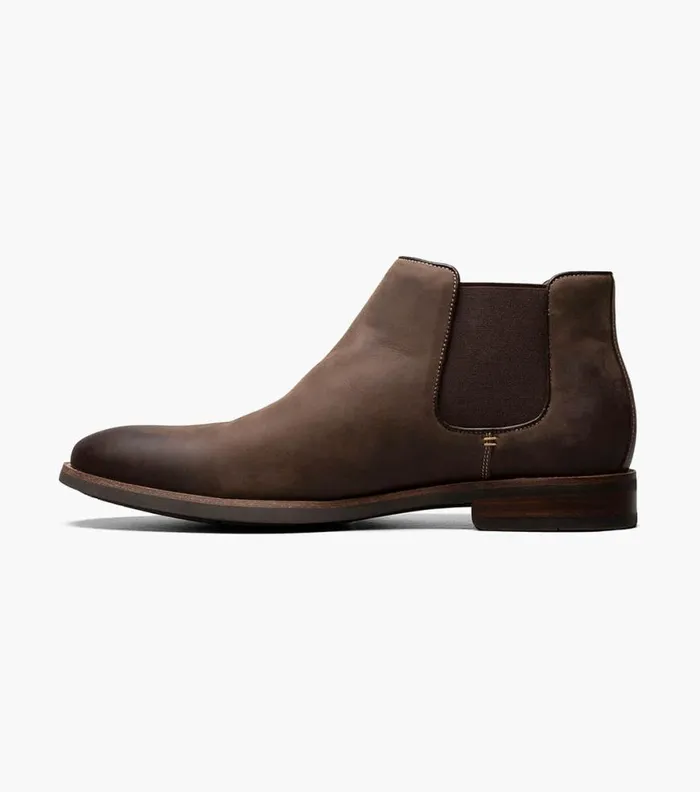 Florsheim Uptown Plain Toe Gore Boot Brown Ch Men Florsheim Comfortech