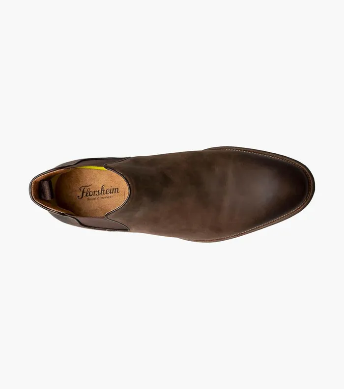 Florsheim Uptown Plain Toe Gore Boot Brown Ch Men Florsheim Comfortech