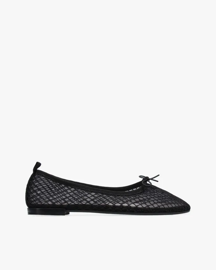 Garance Transparent Rubber Sole Ballet Flats Black Women Repetto Ballet Flats