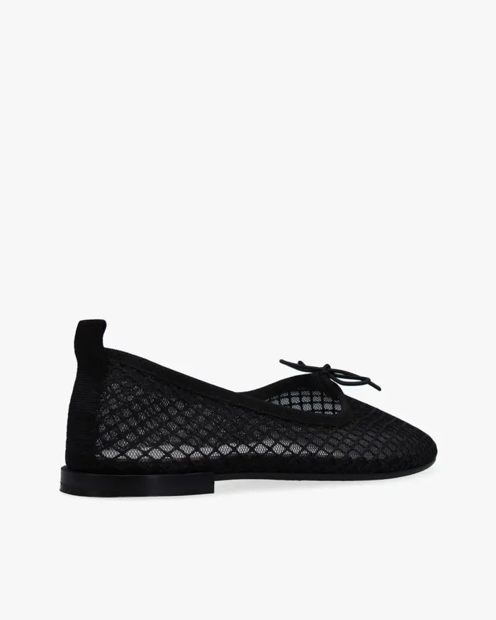 Garance Transparent Rubber Sole Ballet Flats Black Women Repetto Ballet Flats