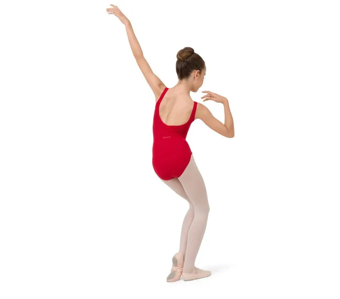 Gathered Front And Back Leotard Neckline Kids Repetto Leotards and Tunics