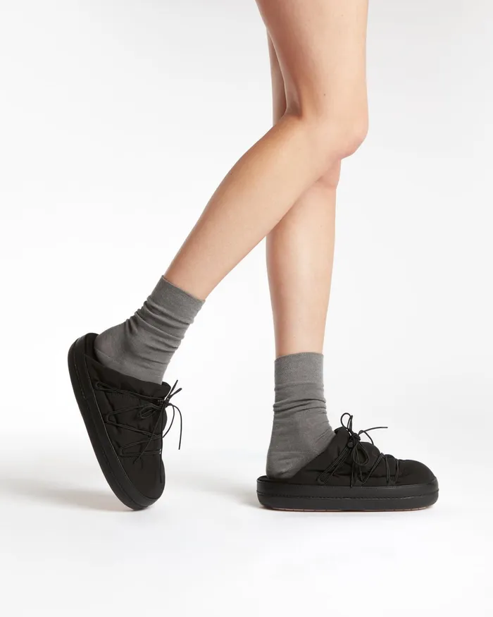 Gentiane Padded Clog Shoes Black Women Repetto Sandals and Mules