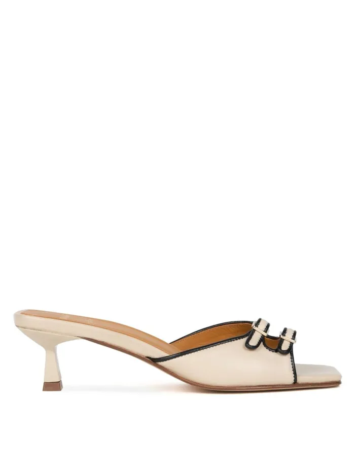 Gina Beige Women Bobbies Heeled Sandals