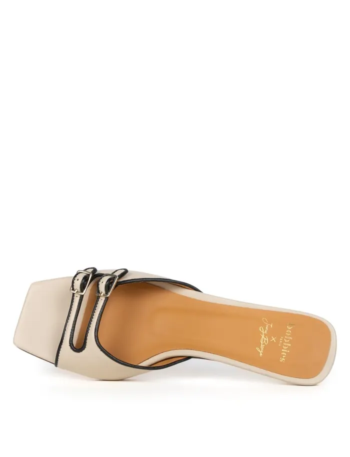Gina Beige Women Bobbies Heeled Sandals
