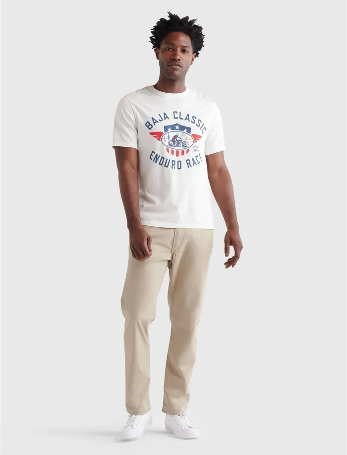 Graphic Tees Baja Classic Tee Bright White Lucky Brand Men