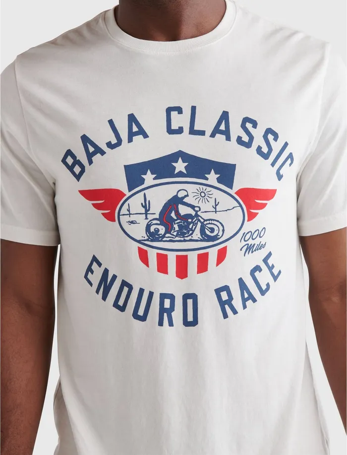 Graphic Tees Baja Classic Tee Bright White Lucky Brand Men
