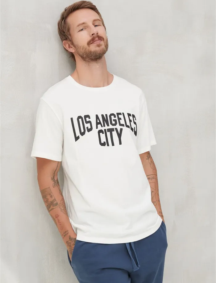 Graphic Tees Los Angeles City Bright White 8211 Lucky Brand Men
