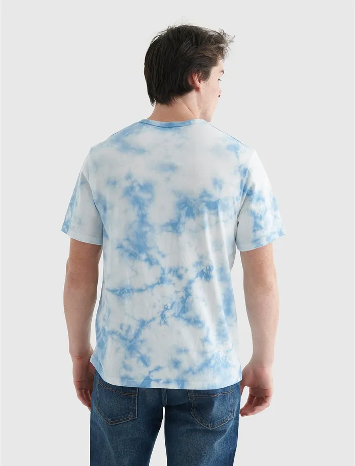 Graphic Tees Men Lucky Brand Tie Dye Crew Multi