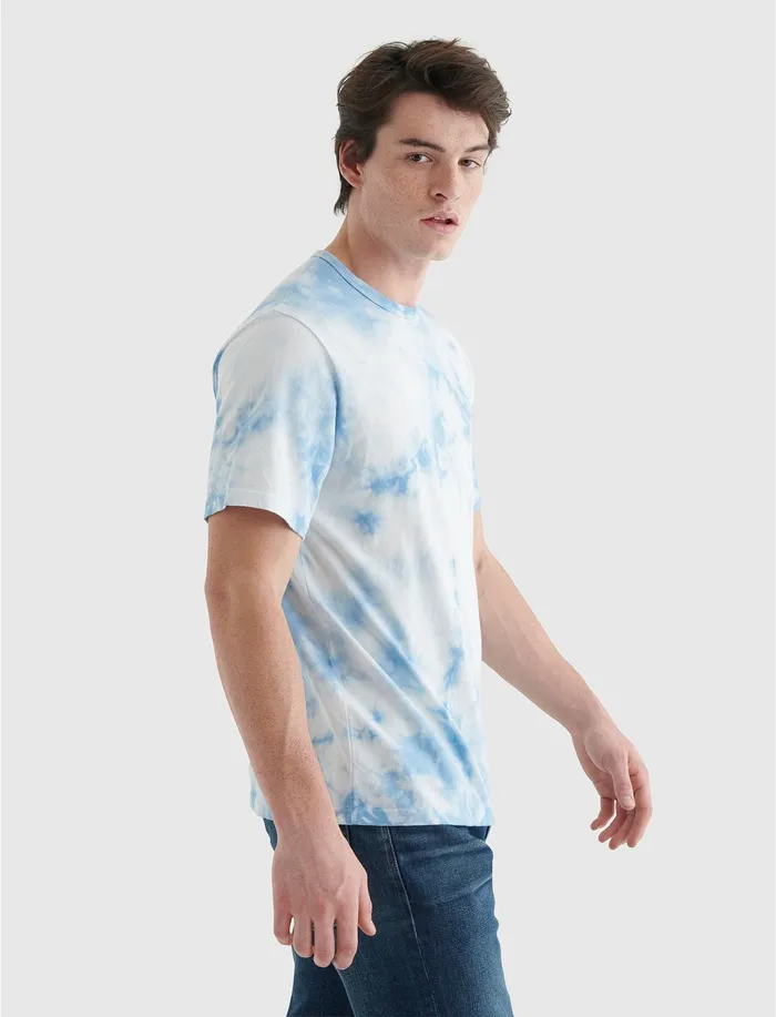 Graphic Tees Men Lucky Brand Tie Dye Crew Multi