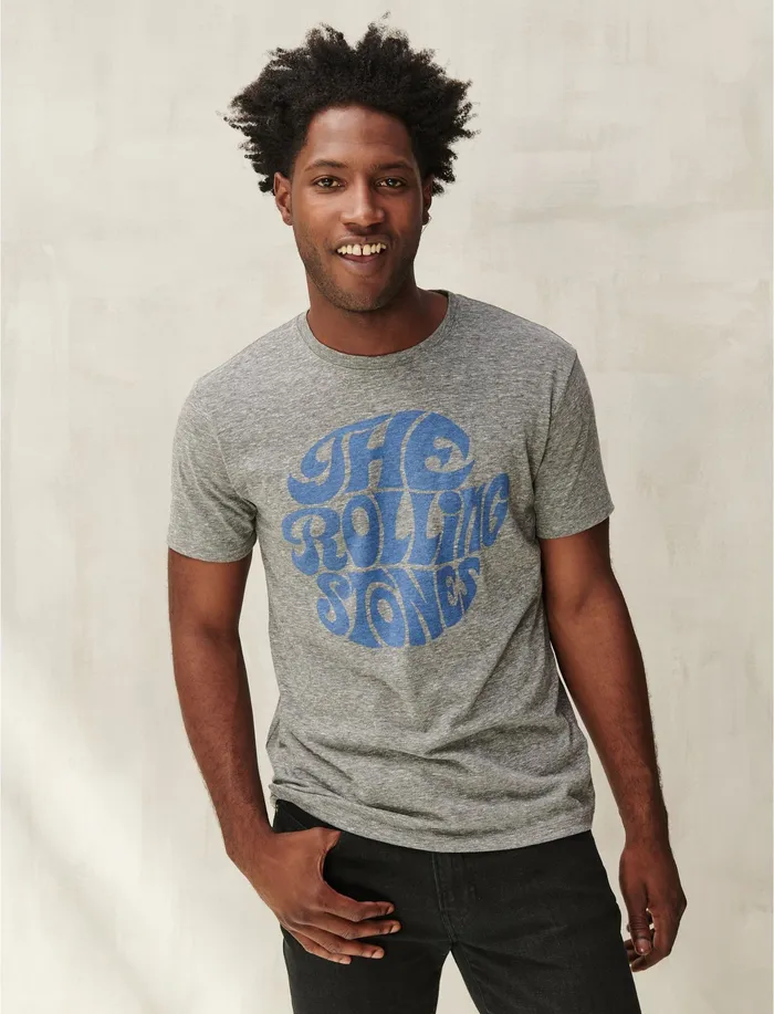 Graphic Tees Men The Rolling Stones Tee Grey Lucky Brand