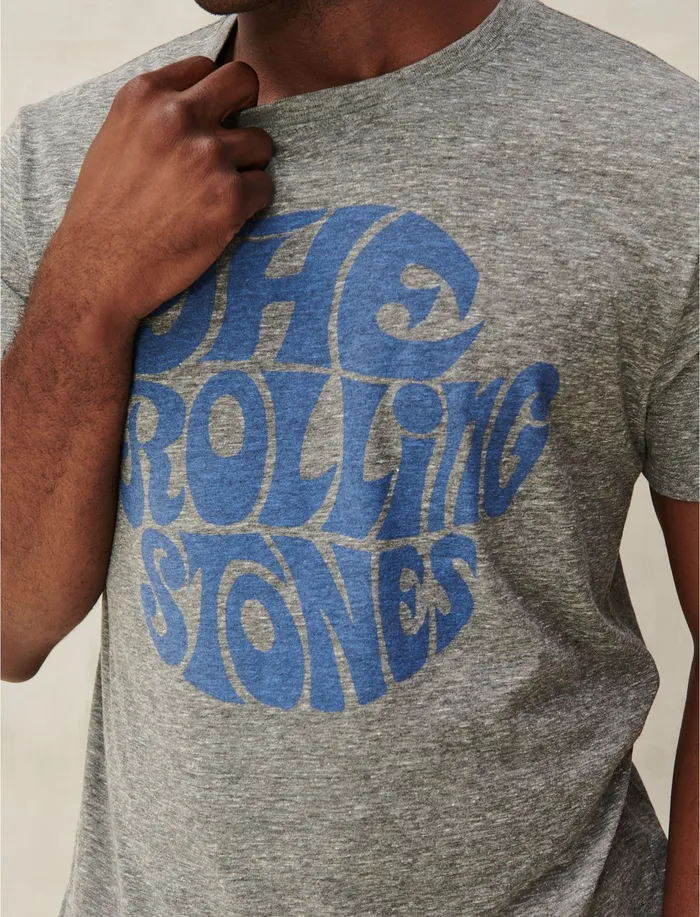 Graphic Tees Men The Rolling Stones Tee Grey Lucky Brand